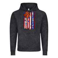 Vintage Black basketball american flag Vintage Hoodie - texasbilliewilder