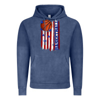 Vintage Denim basketball american flag Vintage Hoodie - texasbilliewilder