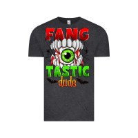 Vintage Black fang tastic dude Vintage Tee - Zillion Design Studio