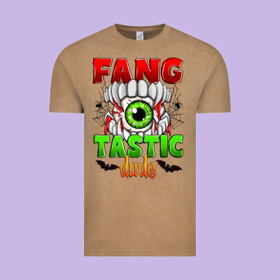 Fang Tastic Dude Vintage Tee Designed By Zillion Design Studio