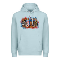 Blue Mist Patriotic Mama Premium Hoodie - BundleAndBundleShop