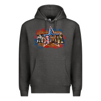 Charcoal Heather Patriotic Mama Premium Hoodie - BundleAndBundleShop