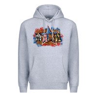 Heather Grey Patriotic Mama Premium Hoodie - BundleAndBundleShop