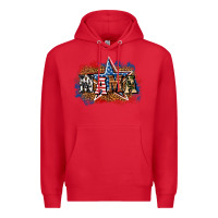 Red Patriotic Mama Premium Hoodie - BundleAndBundleShop