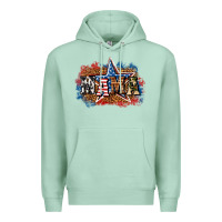 Seafoam Patriotic Mama Premium Hoodie - BundleAndBundleShop