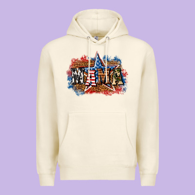 Patriotic Mama Premium Hoodie Designed By Bundleandbundleshop