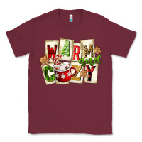 Burgundy warm and cozy hot cocoa Classic Tee - FaDigitalArtStudio