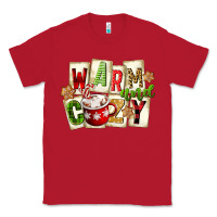 Red warm and cozy hot cocoa Classic Tee - FaDigitalArtStudio