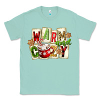 Seafoam warm and cozy hot cocoa Classic Tee - FaDigitalArtStudio