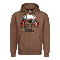 Chestnut you serious clark Zipper Hoodie - Jasminsmagicworld