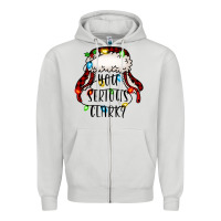 Dove Grey you serious clark Zipper Hoodie - Jasminsmagicworld