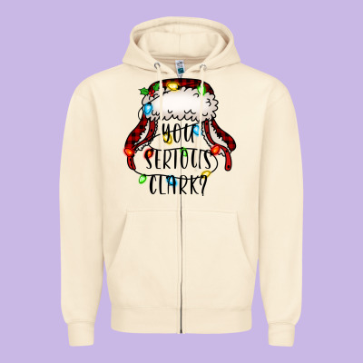 You Serious Clark Zipper Hoodie Designed By Jasminsmagicworld