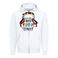 White you serious clark Zipper Hoodie - Jasminsmagicworld