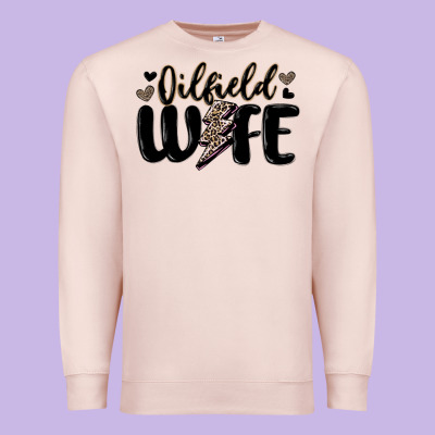 Oilfield Wife Premium Sweatshirt Designed By Maliassmallbusiness
