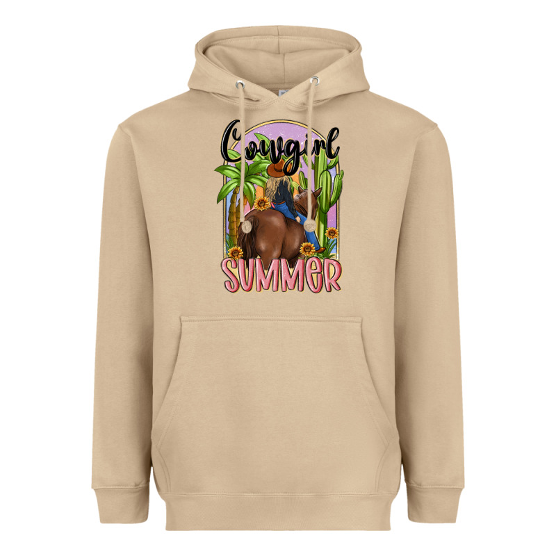 Cowgirl Summer Heavyweight Hoodie by MaliasSmallBusiness | Teevron