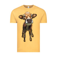 Vintage Mustard heifer cow Vintage Tee - RanaPortraitStore