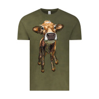 Vintage Olive heifer cow Vintage Tee - RanaPortraitStore