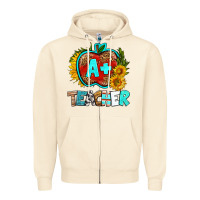 Sandshell a+ teacher apple Zipper Hoodie - BundleAndBundleShop