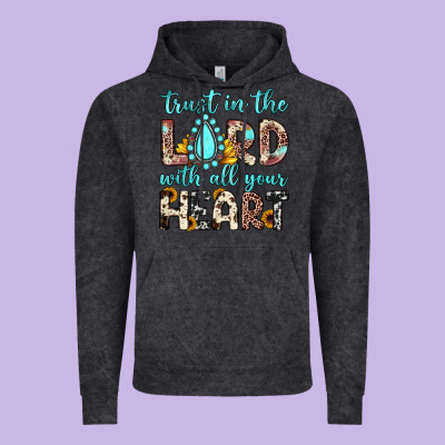 Trust In The Lord With All Your Heart Vintage Hoodie Designed By Jahusdesignshop