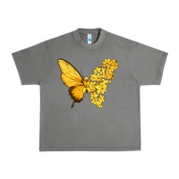 Tornado flowers and childhood cancer ribbon butterfly Urban Heavy Tee - texasbilliewilder