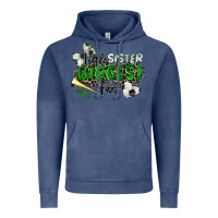 Vintage Denim little sister biggest fan soccer Vintage Hoodie - Zillion Design Studio