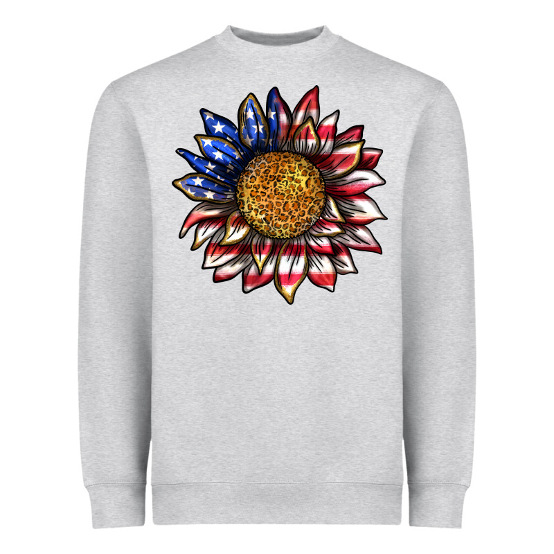 4th Of July Sunflower Heavyweight Sweatshirt by texasbilliewilder | Teevron