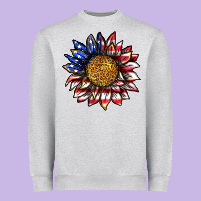 Heavyweight Sweatshirt 4th of july sunflower