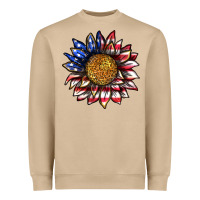 Mushroom 4th of july sunflower Heavyweight Sweatshirt - texasbilliewilder