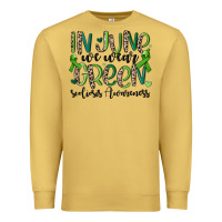 Antique Gold in june we wear green scoliosis awareness Premium Sweatshirt - MaliasSmallBusiness
