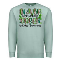 Seafoam in june we wear green scoliosis awareness Premium Sweatshirt - MaliasSmallBusiness