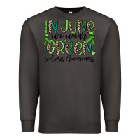 Smoke in june we wear green scoliosis awareness Premium Sweatshirt - MaliasSmallBusiness
