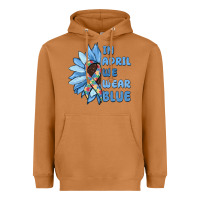 Meerkat in april we wear blue Heavyweight Hoodie - MaliasSmallBusiness
