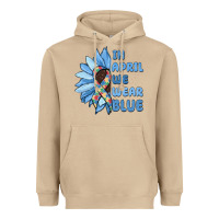 Mushroom in april we wear blue Heavyweight Hoodie - MaliasSmallBusiness