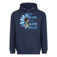 Navy in april we wear blue Heavyweight Hoodie - MaliasSmallBusiness