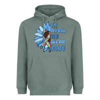Sage in april we wear blue Heavyweight Hoodie - MaliasSmallBusiness