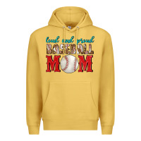 Antique Gold Loud And Proud Baseball Mom Premium Hoodie - BundleAndBundleShop