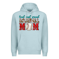 Blue Mist Loud And Proud Baseball Mom Premium Hoodie - BundleAndBundleShop