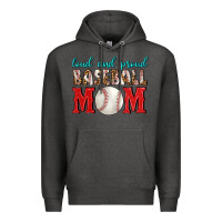Charcoal Heather Loud And Proud Baseball Mom Premium Hoodie - BundleAndBundleShop
