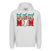 Dove Grey Loud And Proud Baseball Mom Premium Hoodie - BundleAndBundleShop