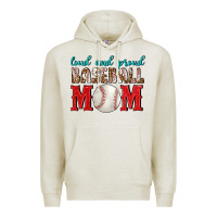 Oatmeal Heather Loud And Proud Baseball Mom Premium Hoodie - BundleAndBundleShop
