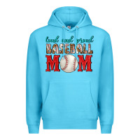 Ocean Blue Loud And Proud Baseball Mom Premium Hoodie - BundleAndBundleShop