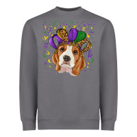 Storm mardi gras beagle Heavyweight Sweatshirt - RanaPortraitStore