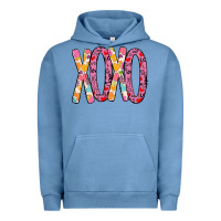 Pigment Pebble Blue Valentine Xoxo Urban Hoodie - Bettercallsaul