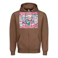 Chestnut watercolor love nurse tumbler Zipper Hoodie - BundleAndBundleShop