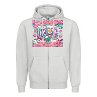 Dove Grey watercolor love nurse tumbler Zipper Hoodie - BundleAndBundleShop