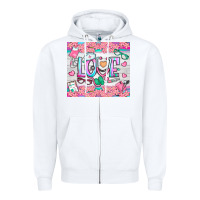 White watercolor love nurse tumbler Zipper Hoodie - BundleAndBundleShop