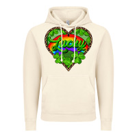 Vintage Artic lucky heart with leopard Vintage Hoodie - RanaPortraitStore