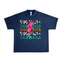Navy dog mama Urban Heavy Tee - Zillion Design Studio