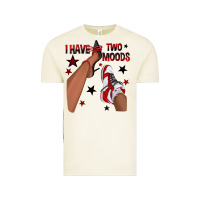 Vintage Arctic I Have Two Moods Black and Red Sneakers Afro Girl Vintage Tee - texasbilliewilder