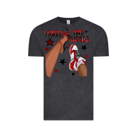 Vintage Black I Have Two Moods Black and Red Sneakers Afro Girl Vintage Tee - texasbilliewilder